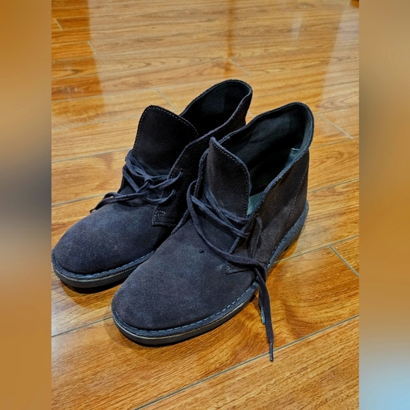 Clarks Desert Boots Size 10 black - Picture 2 of 3